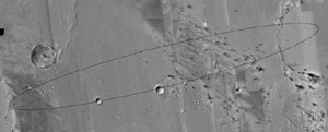 Spirit Landing Ellipse - Credit: NASA/JPL/MSSS